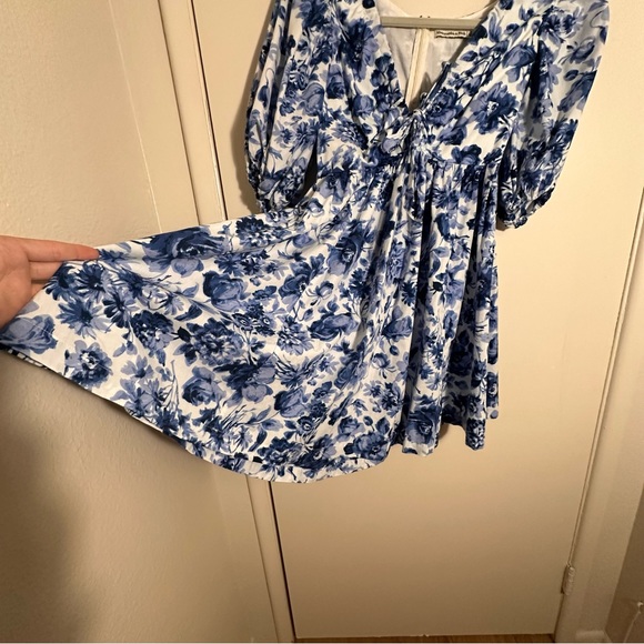 Abercrombie Floral Blue Dress - Picture 7 of 10